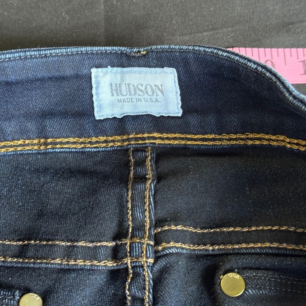 Hudson Jeans Womens Mid Rise Bootcut Dark Wash‎ Blue Denim Size 30 Inseam 30 - Picture 11 of 12